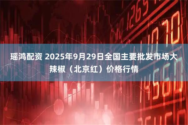 瑶鸿配资 2025年9月29日全国主要批发市场大辣椒（北京红）价格行情